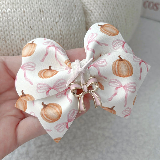 AUTUMN GIRLY BOW PUMPKIN